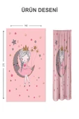 Dijital Baskı Yıkanabilir Aykız Desenli 2 Kanat Bebek ve Çocuk Odası Fon Perdesi RENKLİ 140 X 270 - 2