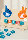 Parmakla Matematik Öğreten Ahşap Oyuncak (Toplama-Çıkarma) thumbnail 3