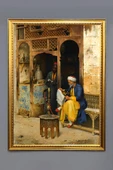 Oryantalist Desenli Çerçeveli Tablo Duvar Tablosu 50x70cm ORYNTL06 RENKLİ 50 X 70 - 1