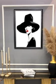Dekoratif Modern Desenli Çerçeveli Tablo Duvar Tablosu 50x70cm RENKLİ 50 X 70 - 2