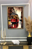 Dekoratif Modern Desenli Çerçeveli Tablo Duvar Tablosu 50x70cm RENKLİ 50 X 70 - 2