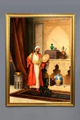 Oryantalist Desenli Çerçeveli Tablo Duvar Tablosu 50x70cm ORYNTL17 RENKLİ 50 X 70 - 1