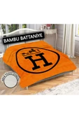 Dekoratif Modern Desenli %100 Bambu Kumaşlı Battaniye RENKLİ 200 X 225 - 1