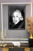 Dekoratif Modern Albert Einstein Desenli Tablo 50x70 CM RENKLİ 50 X 70 - 2