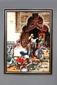 Düğüne Hazırlık Tablosu Portresi 50x70CM RENKLİ 50 X 70 - 1