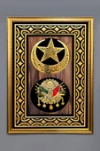 Dekoratif Modern Desenli Çerçeveli Tablo Duvar Tablosu 50x70cm RENKLİ 50 X 70 - 1