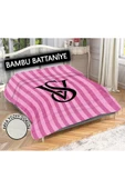 Dekoratif Modern Desenli %100 Bambu Kumaşlı Battaniye RENKLİ 200 X 225 - 1