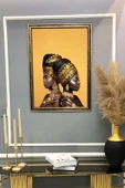 Dekoratif Afrikalı Kadın Desenli Modern Tablo 50x70 CM RENKLİ 50 X 70 - 2