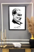 Dekoratif Atatürk Portresi Desenli Modern Tablo 50x70 CM RENKLİ 50 X 70 - 2
