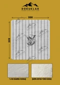 Dekoratif Modern Desenli %100 Bambu Kumaşlı Battaniye RENKLİ 200 X 225 - 2