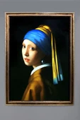 İnci Küpeli Kız Tablosu Portresi 50x70CM RENKLİ 50 X 70 - 1
