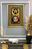 Dekoratif Modern Desenli Çerçeveli Tablo Duvar Tablosu 50x70cm RENKLİ 50 X 70 - 2