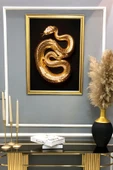 Dekoratif Modern Desenli Çerçeveli Tablo Duvar Tablosu 50x70cm RENKLİ 50 X 70 - 2