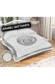 Dekoratif Modern Desenli %100 Bambu Kumaşlı Battaniye RENKLİ 200 X 225 - 1