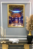Dekoratif Modern Gold Çerçeveli Oryantalist Osmanlı Desenli Duvar Tablosu 50x70 CM RENKLİ 50 X 70 - 2