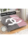 Dekoratif Modern Desenli %100 Bambu Kumaşlı Battaniye RENKLİ 200 X 225 - 1