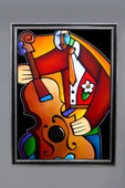 Dekoratif Modern Sanatsal Soyut Desenli Tablo 50x70 CM RENKLİ 50 X 70 - 1
