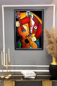 Dekoratif Modern Sanatsal Soyut Desenli Tablo 50x70 CM RENKLİ 50 X 70 - 2