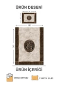 Kapitoneli Pamuk Dolgulu Kadife Kumaş Medusa Desenli Premium Kalite Yatak Örtüsü Seti RENKLİ 180 X 240 - 2
