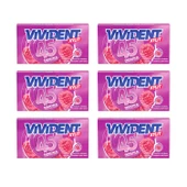 Vivident 45 dk Cüzdan Sakız Ahududu 26 gr x 6 Adet - 1