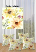 Çift Taraf Baskılı Parlak  Kumaş  Modern Desen 4 adet Kırlent Kılıf Seti RENKLİ 43 X 43 - 2
