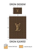 Kapitoneli Pamuk Dolgulu Kadife Kumaş Modern Desenli Premium Kalite Yatak Örtüsü Seti RENKLİ 180 X 240 - 2