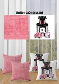 Çift Taraf Baskılı Parlak  Kumaş  Modern Desen 4 adet Kırlent Kılıf Seti RENKLİ 43 X 43 - 2