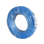 Plahosan 1/2 inç Örgülü PVC  Şeffaf Bahçe Hortum 25 mt Mavi Renk - 1