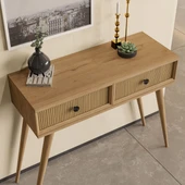 6025 LUNA (AHŞAP AYAKLI) MDF PROFİL ÇERÇEVELİ 2 ÇEKMECELİ DRESUAR SEPET-YUNUS - 5
