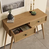 6025 LUNA (AHŞAP AYAKLI) MDF PROFİL ÇERÇEVELİ 2 ÇEKMECELİ DRESUAR SEPET-YUNUS - 6