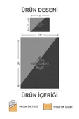 Kapitoneli Pamuk Dolgulu Kadife Kumaş Modern Desenli Premium Kalite Yatak Örtüsü Seti RENKLİ 180 X 240 - 2