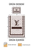 Kapitoneli Pamuk Dolgulu Kadife Kumaş Modern Desenli Premium Kalite Yatak Örtüsü Seti RENKLİ 180 X 240 - 2