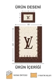 Kapitoneli Pamuk Dolgulu Kadife Kumaş Modern Desenli Premium Kalite Yatak Örtüsü Seti RENKLİ 180 X 240 - 2