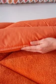 Kiremit Loura Çift Kişilik Çift Taraflı Lüx Wellsoft Yorgan 195x215 cm - 5