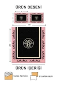 Kapitoneli Pamuk Dolgulu Kadife Kumaş Modern Desenli Premium Kalite Yatak Örtüsü Seti RENKLİ 240 X 260 - 2