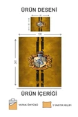 Kapitoneli Pamuk Dolgulu Kadife Kumaş HarryPotter Desenli Tek Kişilik Çocuk Genç Yatak Örtüsü Seti RENKLİ 180 X 240 - 2