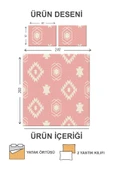 Kapitoneli Pamuk Dolgulu Kadife Kumaş Modern Desenli Premium Kalite Yatak Örtüsü Seti RENKLİ 240 X 260 - 2