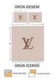 Kapitoneli Pamuk Dolgulu Kadife Kumaş Modern Desenli Premium Kalite Yatak Örtüsü Seti RENKLİ 240 X 260 - 2