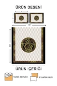 Kapitoneli Pamuk Dolgulu Kadife Kumaş Modern Desenli Premium Kalite Yatak Örtüsü Seti RENKLİ 240 X 260 - 2
