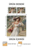Kapitoneli Pamuk Dolgulu Kadife Kumaş Modern Desenli Premium Kalite Yatak Örtüsü Seti RENKLİ 240 X 260 - 2