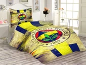 Kapitoneli Pamuk Dolgulu Kadife Kumaş Dekoratif Desenli Tek Kişilik Çocuk Genç Yatak Örtüsü Seti RENKLİ 180 X 240 - 1