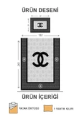 Kapitoneli Pamuk Dolgulu Kadife Kumaş Modern Desenli Premium Kalite Yatak Örtüsü Seti RENKLİ 180 X 240 - 2