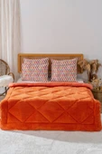 Kiremit Loura Çift Kişilik Çift Taraflı Lüx Wellsoft Yorgan 195x215 cm - 3