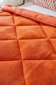 Kiremit Loura Çift Kişilik Çift Taraflı Lüx Wellsoft Yorgan 195x215 cm - 4