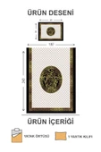 Kapitoneli Pamuk Dolgulu Kadife Kumaş Modern Desenli Premium Kalite Yatak Örtüsü Seti RENKLİ 180 X 240 - 2