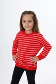 Toontoy Kız Çocuk Çizgili Sweatshirt - 11