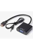 C-554 Hdmi To Vga Ses Fullhd Dönüştürücü Çevirici Aparat Adaptör - 3