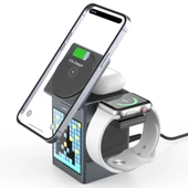 Mioji Mio Cube 5 Saatli ve BT Hoparlörlü 5in1 Telefon Tutucu - Siyah - 2