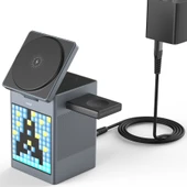 Mioji Mio Cube 5 Saatli ve BT Hoparlörlü 5in1 Telefon Tutucu - Siyah - 7