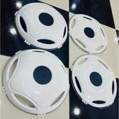 17,5'' İNÇ PLASTİK BEYAZ JANT KAPAĞI 4 ADET ÖN-ARKA MODEL - 10